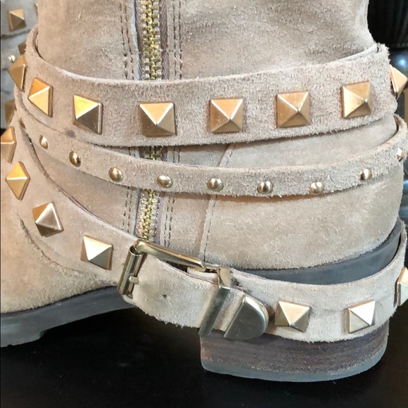 BCBGeneration Suede Studded Ankle Boots - Picture 3 of 8